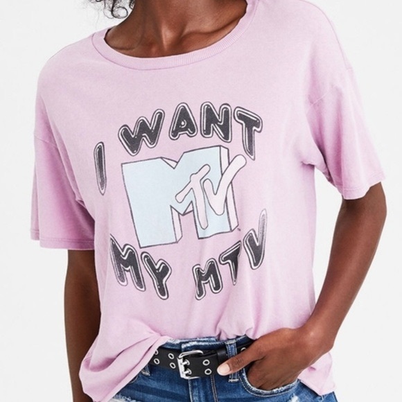 American Eagle I Want My Mtv Shirt 